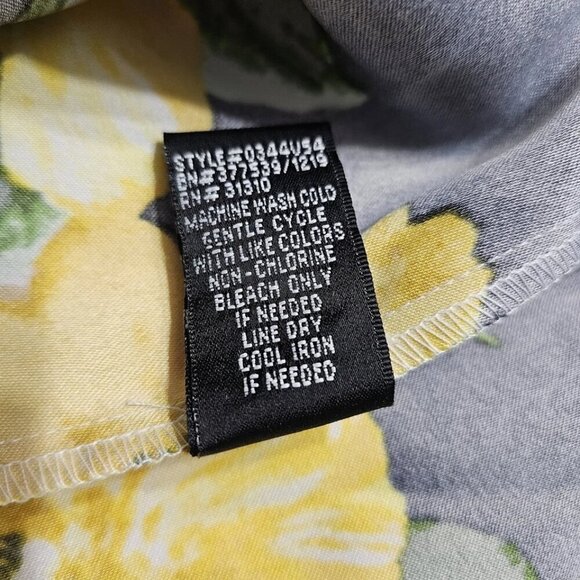 ALYX Polka Dot Floral Sheath Dress Size 10 White Yellow Black Casual Wear - Picture 11 of 12